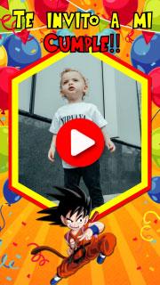 Video invitacion de dragon ball peque