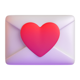 Tarjeta de invitación con corazón 3D